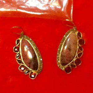 NWT SOLE SOCIETY Genuine Semi Precious Dangle Earrings